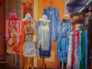 Dress shop in Collioure, France